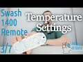Brondell Swash 1400 Bidet Seat Remote - temperature controls