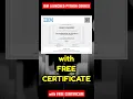 IBM Launched FREE Python Course with FREE Certificate