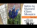 Beginner Stained Glass for Mosaics How to cut glass Tools Techniques part 1