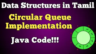 Circular Queue in Tamil Implementation using Java With Java code Tamil