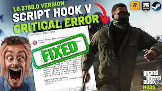 How to FIX Script Hook V Critical Error In 2 MINUTES March 2026 rockstar epic steam