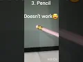 Rating pencils as a apple pencil if you dont have one