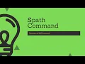 Splunk Commands Discussion On SPATH command