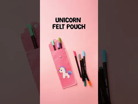 DIY Unicorn Felt Pouch | Cute Handmade Craft