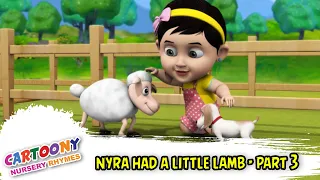 Nayra Had A Little Lamb Nursery Rhyme With Lyrics Cartoony Rhymes Nayra Rhymes Lamb Song 