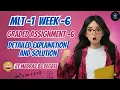 MLT Week 6 Graded Assignment Full Explanation Correct Solutions IIT Madras BS Degree