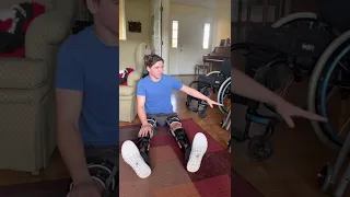 Download Paraplegic putting on KAFO leg braces MP3