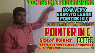 POINTER IN C PROGRAMMING POINTER PART-3 SIZEOF POINTER IN C RAJ CLASSES POINTER IN DETAILS