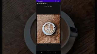 Android demo animating a layout change using a transition