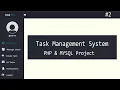 Employee Task Management System using PHP and MySQL Part 2