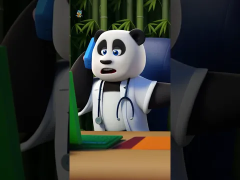 Five Little Pandas, Fun Counting Song #nurseryrhymes #kidssongs #shorts