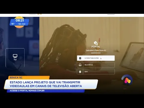 Educa SC: Estado lança projeto que vai transmitir videoaulas em canais de televisão aberta