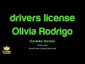 Olivia Rodrigo - drivers license (Karaoke Version)