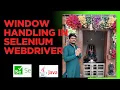 Window Handling in Selenium WebDriver Switch Between Multiple Windows Part1