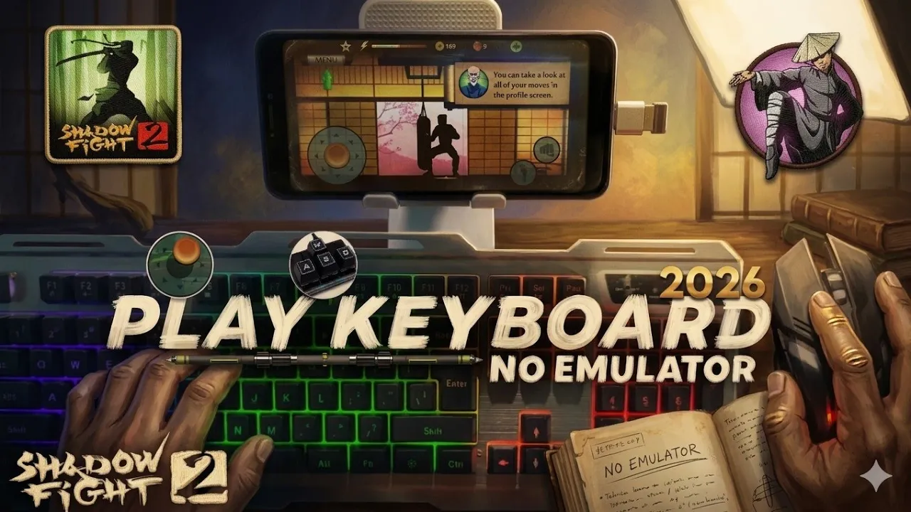 shadow fight 2 keyboard controls in mobile no emulator 2026