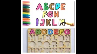 belajar dan bermain huruf besar dengan puzzle untuk balita