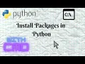 How to install Packages in Python Command Prompt Python Tutorial English