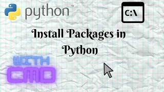 How to install Packages in Python Command Prompt Python Tutorial English