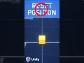 Unity Tip - DON T RESET POSITION