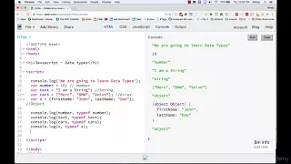 Javascript language basic - 12 dataTypes