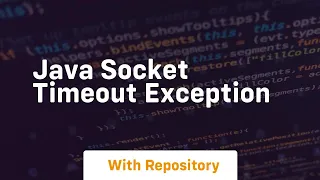 java socket timeout exception