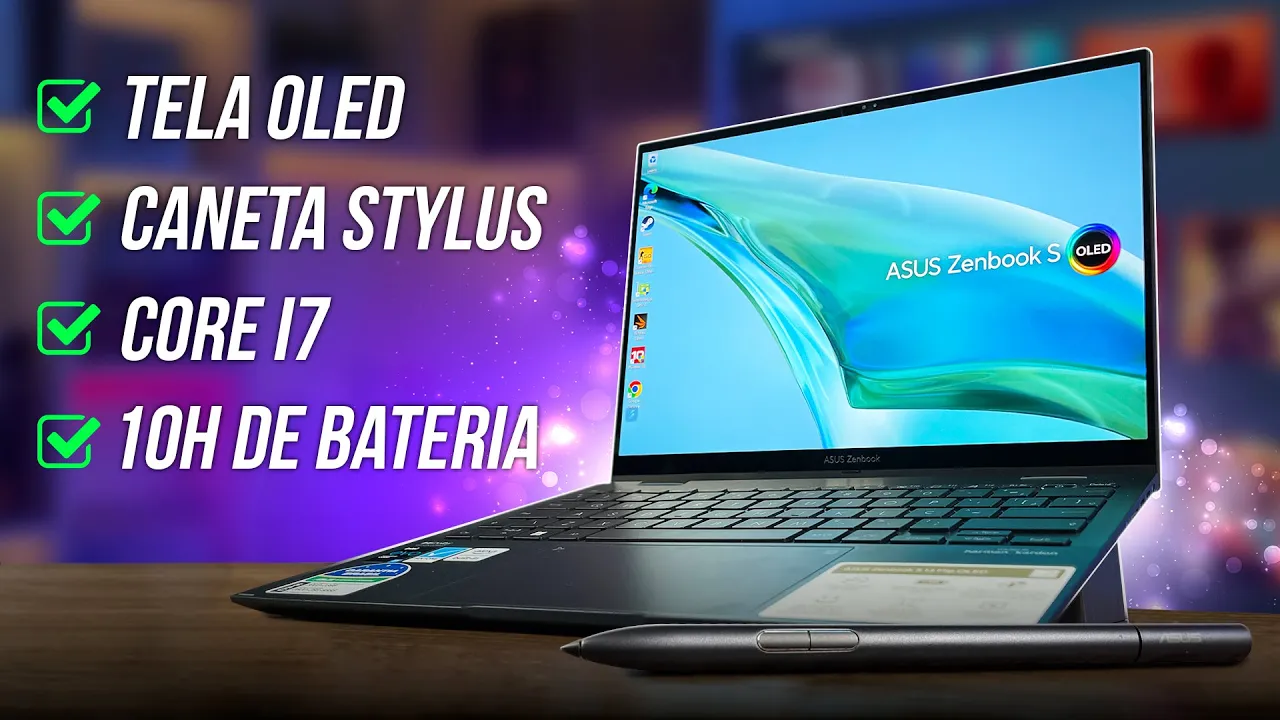 Review do Asus Zenbook S 13 Flip OLED: notebook conversível com caneta stylus