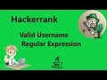 HackerRank Valid Username Regular Expression Solution - Java 8 HackerRank Java