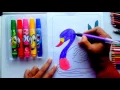 Coloring Page of Duck to Color with Watercolor Paint Pens for Children to Learn Colors