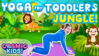 yoga time jungle safari kids yoga and nursery rhymes cosmic kids