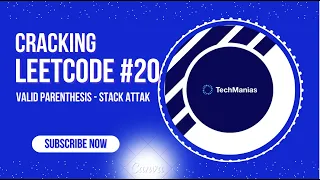 Cracking LeetCode Valid Parenthesis Stack Attack use a stack beat mismatches O n time