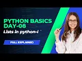 python basics day 8 - Python lists part-1