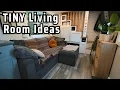 Genius Tiny House Living Rooms Designs Hacks to Make Small Spaces Feel HUGE