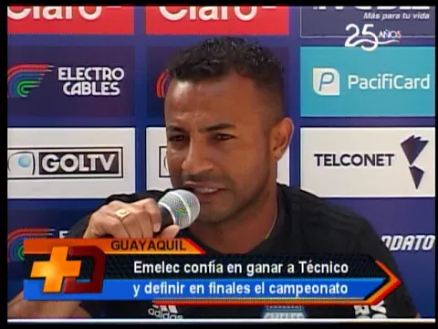 Emelec confía en ganar a Técnico y definir en finales el campeonato