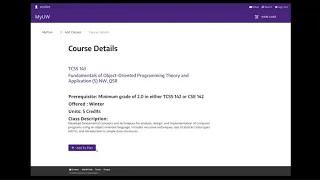 MyPlan University of Washington Final Prototype