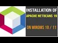How to install NetBeans IDE 19 on Windows