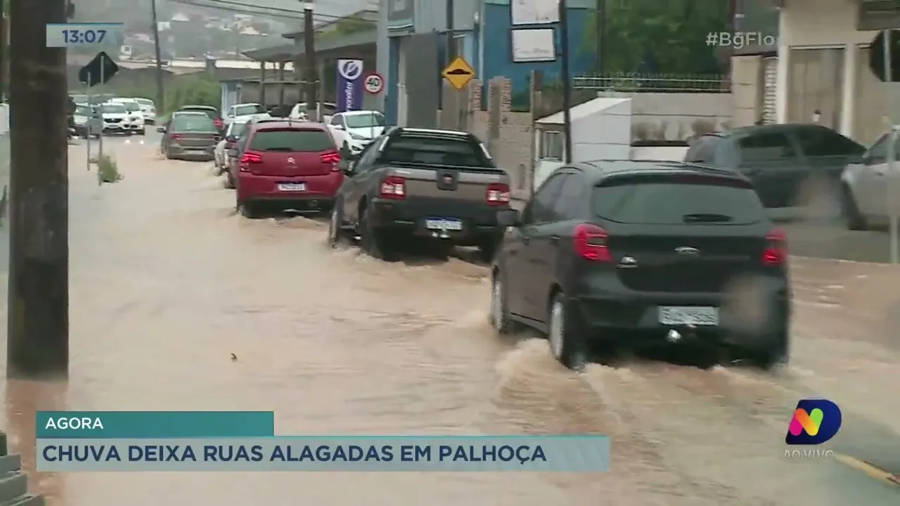 Acompanhe a situação das chuvas na cidade de Palhoça