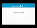 Javascript ES6 Tamil Variables And Variables Scope