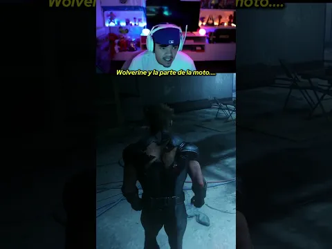 Wolverine y la parte de la moto