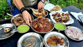 Bhanu Bhai Ka Tawa Chicken Masala Aur Deep Fry Chicken | Bhanu Chicken Jajjar Kotli | Jammu food  