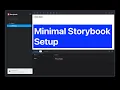 Manual setup for a minimal Storybook