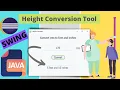 Modernized Height Converter Mini Project Java Swing Desktop Application GUI Eclipse