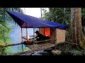 Lagu 3 hari membangun tempat berlindung|| solo camping survival