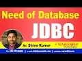 JDBC Tutorials Need of Database Advanced Java Mr Shiva Kumar