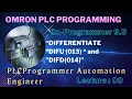 Differentiate DIFU 013 and DIFD 014 and in Omron PLC programming using CX