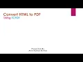 PHP Library Simple Testing Project on TCPDF