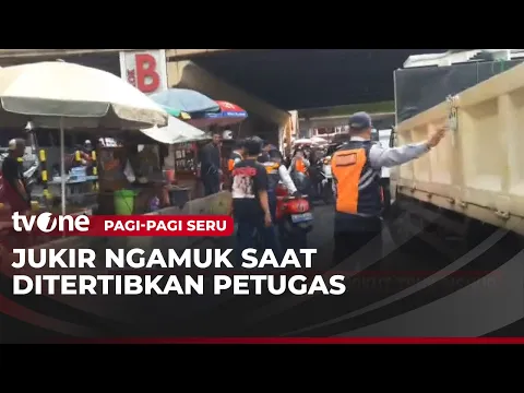 Razia Parkir Liar di Kawasan Tanah Abang, Jukir Ngamuk Saat Diamankan