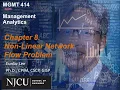 MGMT 414 Management Analytics - CH 8 Non-linear Programming