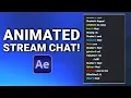How To Create Animated Stream Chat In After Effects