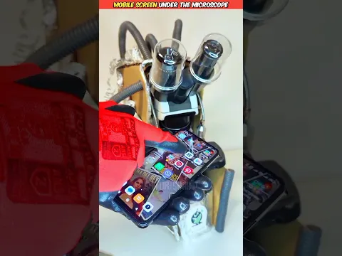 🔴Mobile Screen को माइक्रोस्कोप में देखा 🧐