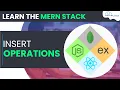 Insert Operations using Node Express JS and MongoDB - Complete Tutorial MERN Stack